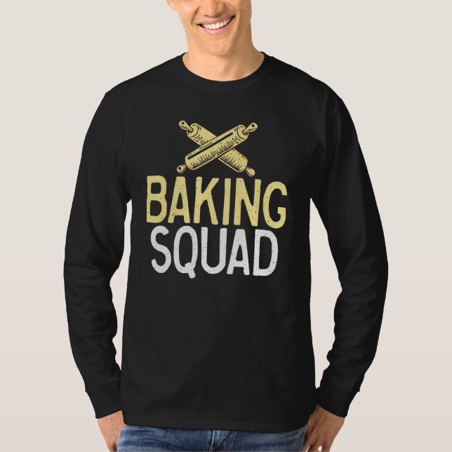 Camiseta Baking Squad Friends Team Baking Cozinhar Baker (Frente)