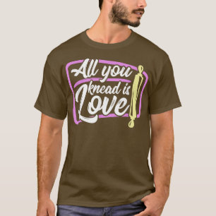 Camiseta Baking Tudo que você ajoelha é amor padeiro T-Shir