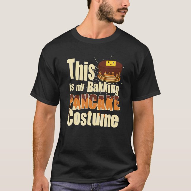 Camiseta Bakking pancake costume     cute Pancake (Frente)