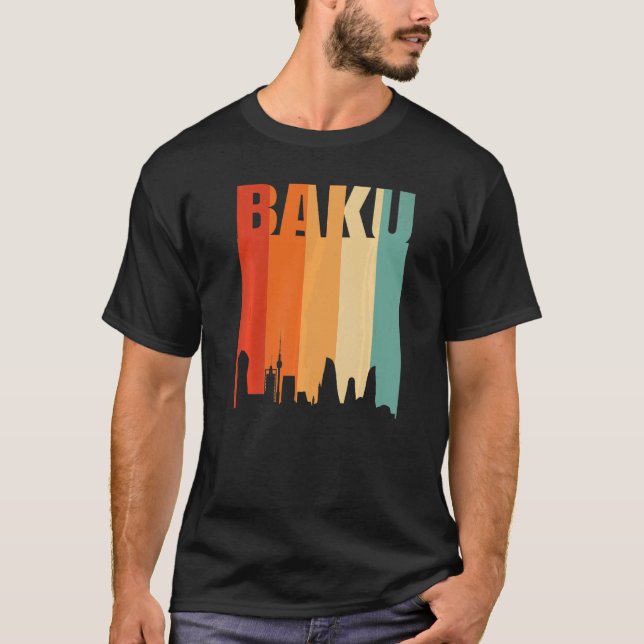 Camiseta Baku Skyline (Frente)