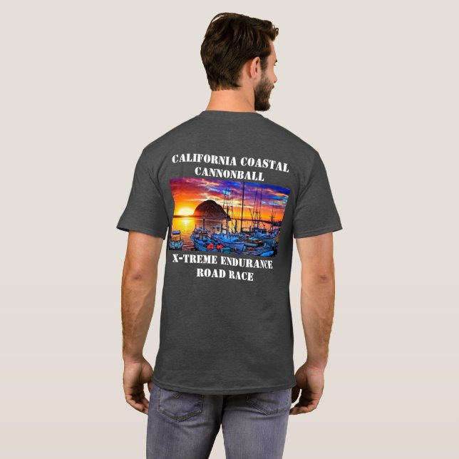Camiseta Bala de canhão litoral de MSILSF Califórnia (Parte Traseira Completa)
