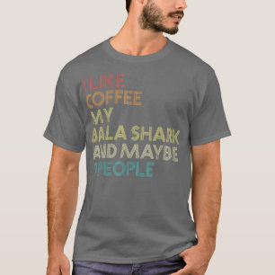 Camiseta Bala Shark Aquarium Fish Café Funny Vintage Retr