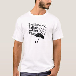 Camiseta Balada Britpop do Guarda-Chuva Preto Citação