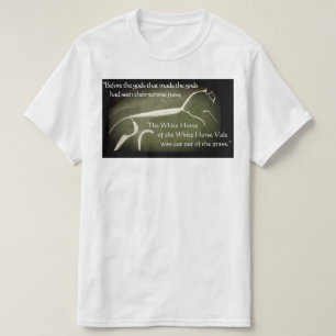 Camiseta Balada das citações de Chesterton do cavalo branco