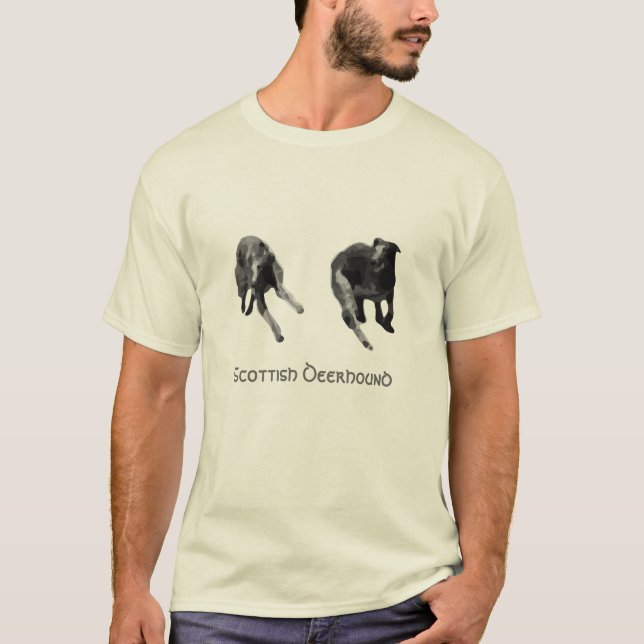 Camiseta Balada de Deerhound do Scottish do t-shirt de (Frente)