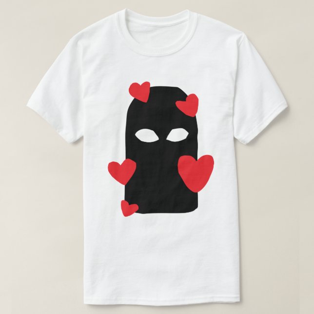 Camiseta Balaklava e amor (Frente do Design)