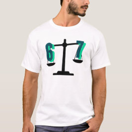 Camiseta Balança "6-7" Divertida e Atraente