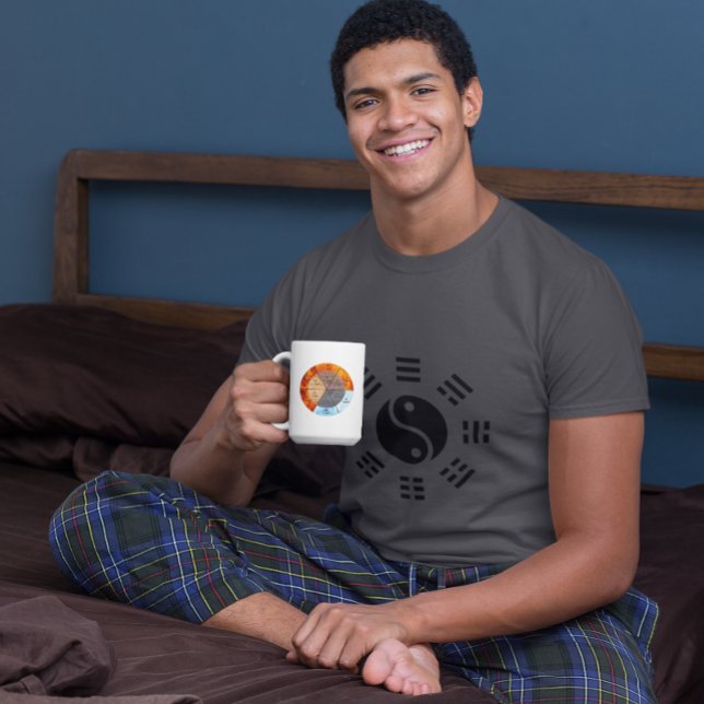 Camiseta Balança: Ba Gua, oito trigramas yin yang TCM (Criador carregado)