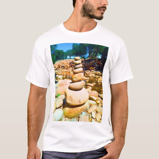 Camiseta Balança Tranquila de Rochas: Eester Rivier (Frente)