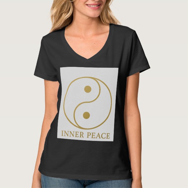 Camiseta Balança Yin Yang - Um Símbolo de Harmonia e Interi (Frente)