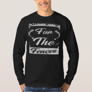 Camiseta Balançando para as Cercas de Beisebol Meme Fofo 1