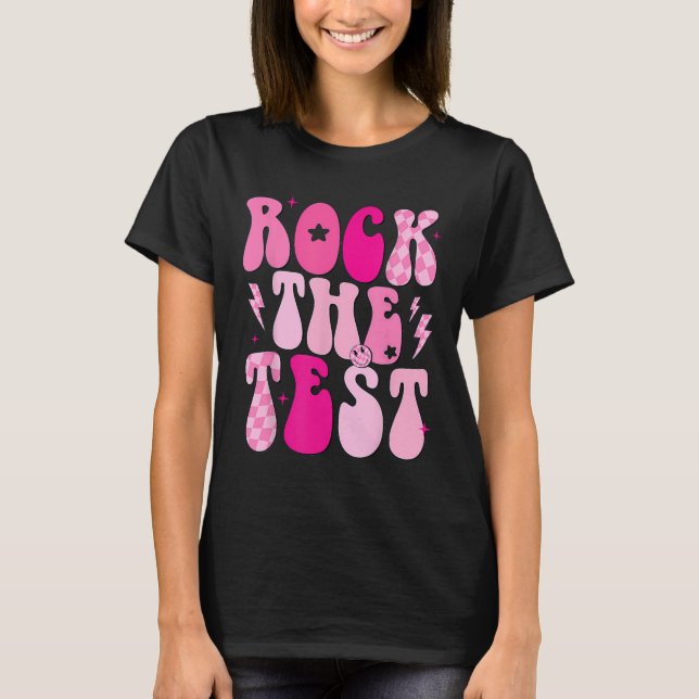 Camiseta Balançar Squ Teste De Estante Do Professor No Dia  (Frente)