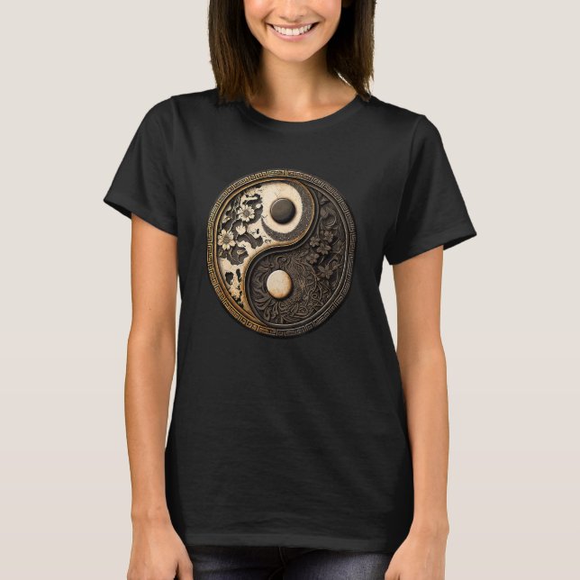 Camiseta Balance and Harmony Yin Yang Symbol Nature  2 (Frente)