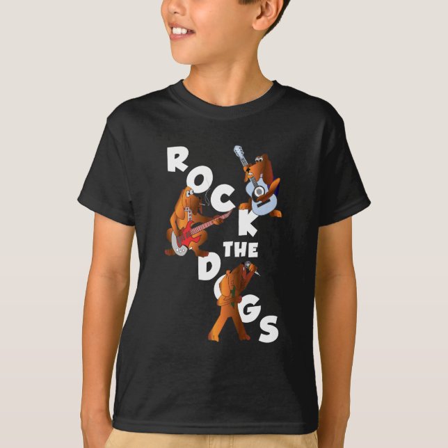 Camiseta Balance o T do miúdo dos cães (Frente)