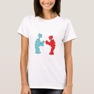 Camiseta Balance-os golpeiam-nos robôs