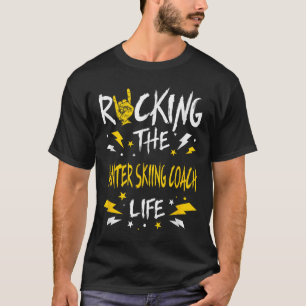 Camiseta Balanceando O Treinador De Esqui De Inverno Engraç