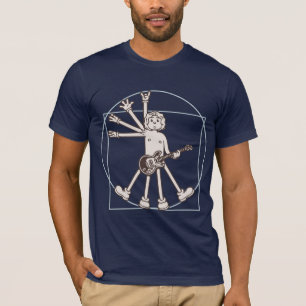 Camiseta Balancim de Vitruvian dos desenhos animados