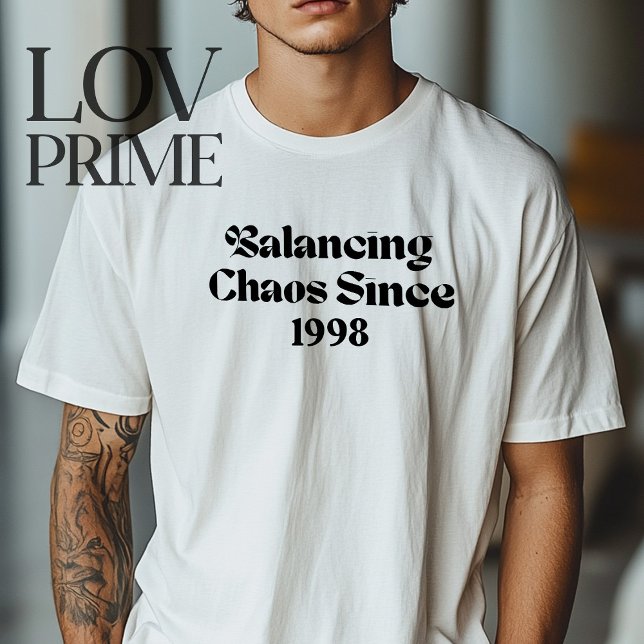 Camiseta Balancing Chaos Funny (Criador carregado)