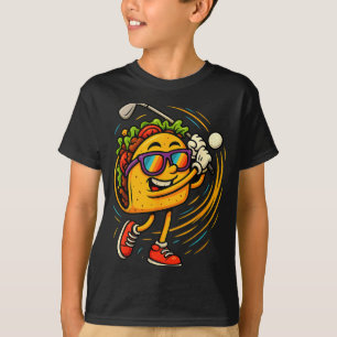 Camiseta Balanço de taco de golfe humor de comida mexicana