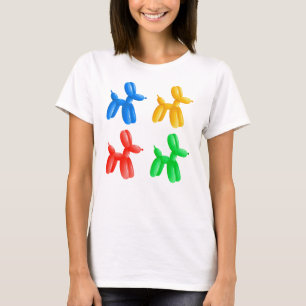 Camiseta Balão Animal Cachorro Cachorro Divertido Festa de