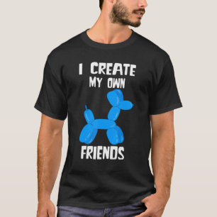 Camiseta Balão Artista Balão Twister Cachorro Eu Crio Meu