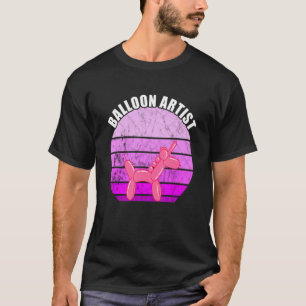 Camiseta Balão Artista Vintage Sunset Balloon Animal Ballo