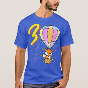 Camiseta Balão de 3 anos Fox Birday