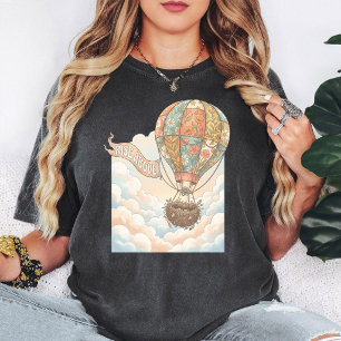 Camiseta Balão de Ar Floral Rise Above Arte