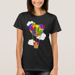 Camiseta Balão de Ar Quente Autismo Conscientização Coração