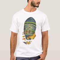 Balão de Ar Quente Cilíndrico Azul