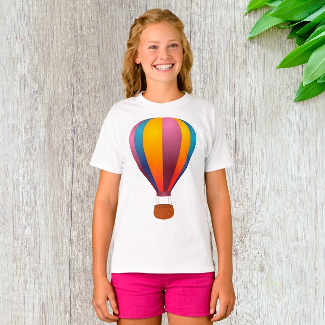 Camiseta Balão de Ar Quente Colorido (Criador carregado)