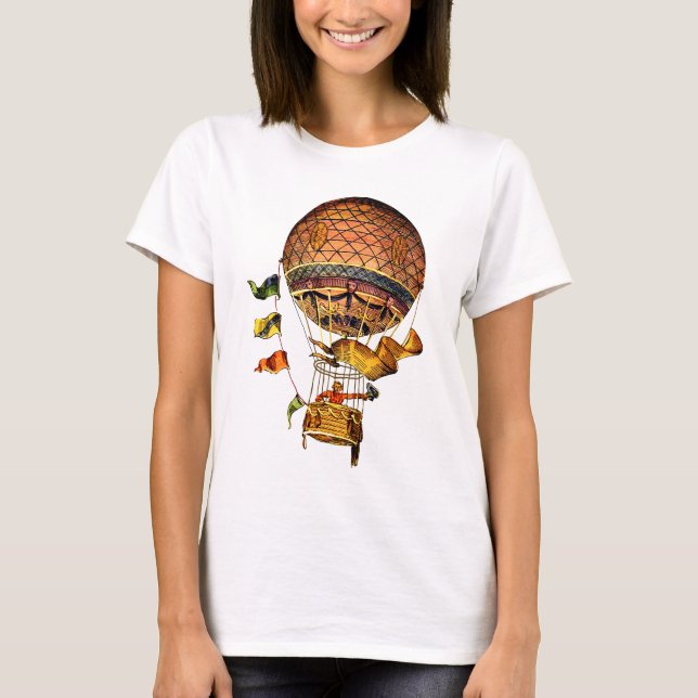 Camiseta Balão de Ar Quente com Bandeiras (Frente)