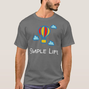 Camiseta Balão de ar quente com vida simples