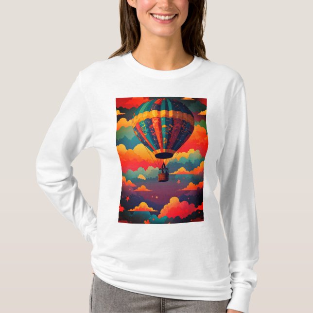 Camiseta Balão de Ar Quente da Adventure em alta (Frente)