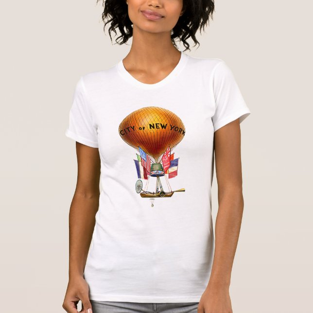Camiseta Balão de Ar Quente de Nova Iorque (Frente)