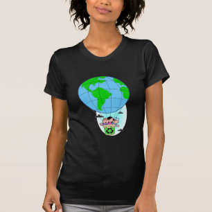 Camiseta Balão de ar quente do Dia da Terra