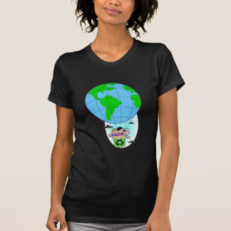 Camiseta Balão de ar quente do Dia da Terra