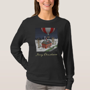 Camiseta Balão de Ar Quente do Papai Noel