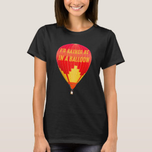 Camiseta Balão de Ar Quente Hobby Esporte Ar Quente Balão d