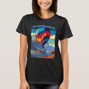 Camiseta Balão de Ar Quente Sem Limites de Aventura Clanela