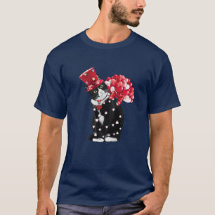 Camiseta Balão De Corações De Dia de os namorados De Tux