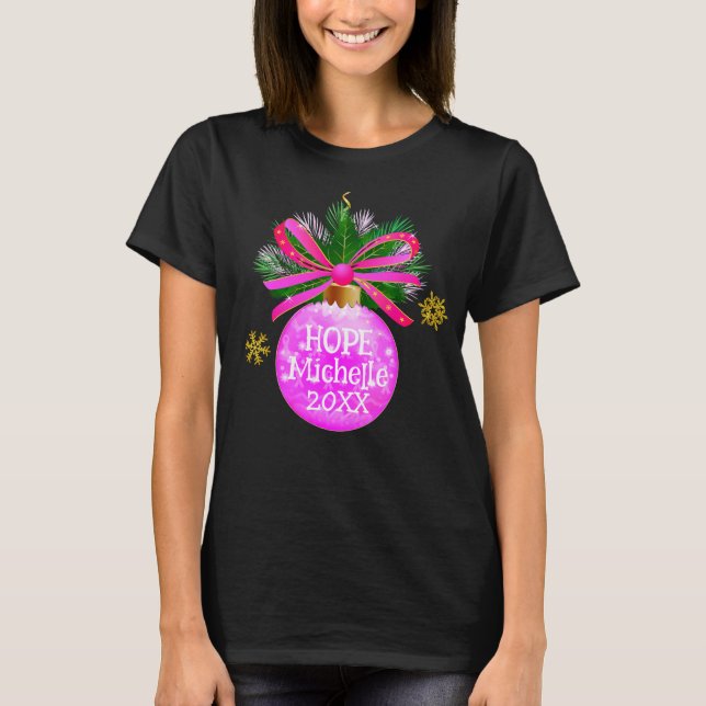 Camiseta Balão de Fita Rosa Único (Frente)