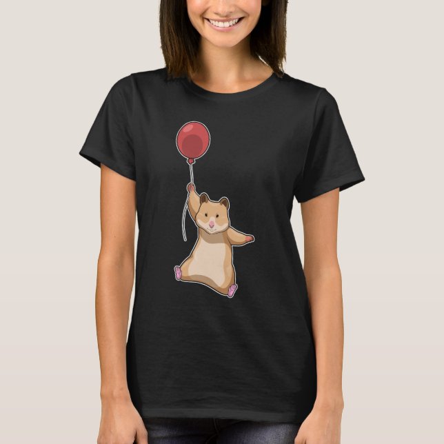 Camiseta Balão de Hamster (Frente)