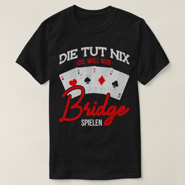 Camiseta Balão de Jogo da Placa de Discagem do Dealer Bridg (Frente do Design)