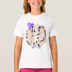 Camiseta Balão de Moda Aniversário Shawty Cat