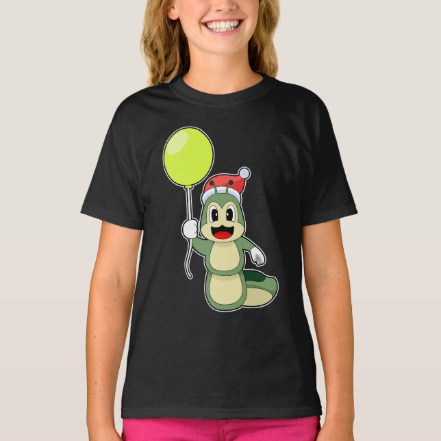 Camiseta Balão de Natal das Caterpilares (Frente)