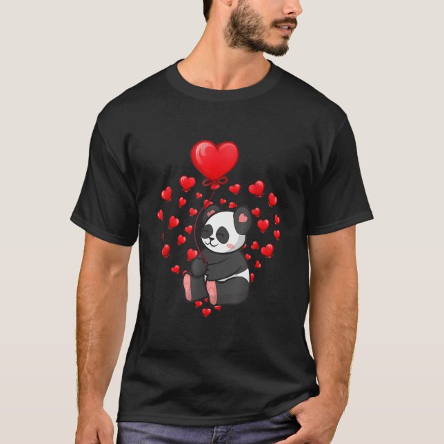 Camiseta Balão de Panda Ele (Frente)