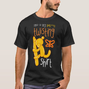Camiseta Balão de Torção Balão Artista Balão Balão Animal T