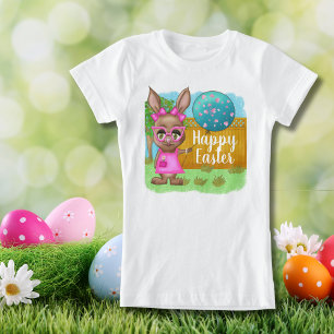 Camiseta Balão Diva Bunny Engraçado Óculos Rosa Páscoa