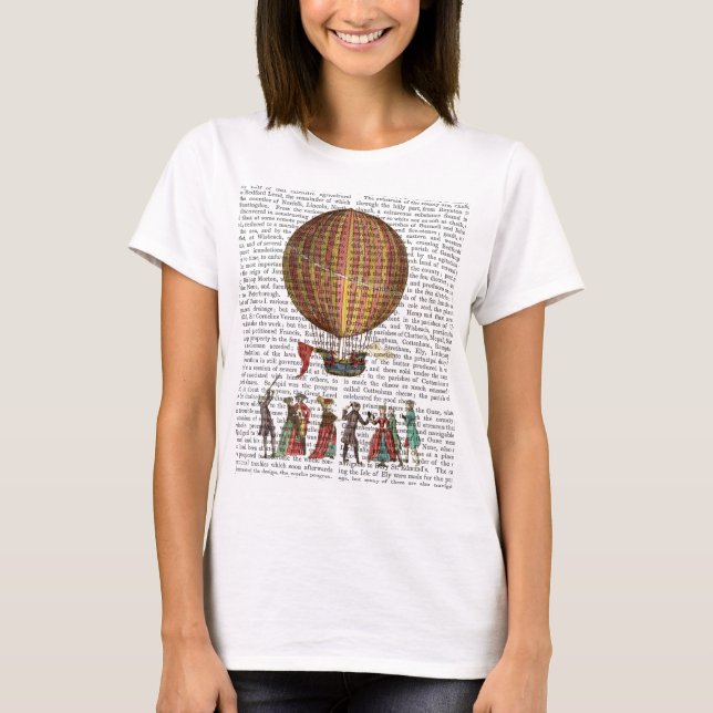 Camiseta Balão E Pessoas De Ar Quente (Frente)